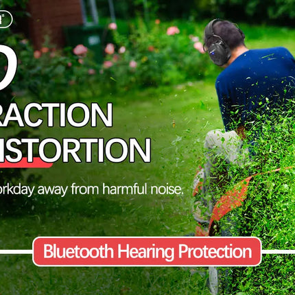 ZOHAN Electronic Headphone 5.0 Bluetooth Earmuffs Hearing Protection Headphones for Music Safety Noise Reduction Charging