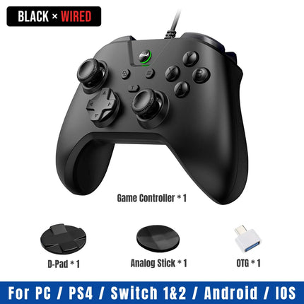 Wired Gaming Controller for PS4 Console PC Controls-No Lag. No Drops Dual Vibration Gamepad for Switch, iOS, Android