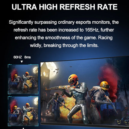27-Inch Curved Gaming Monitor - 2K 165Hz QHD E-sports Display, VA Panel, High-Definition Computer Screen for Office & Gaming