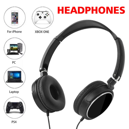3.5mm/Type-C Plug Wired Headphones Foldable Headphones Bass Stereo Fashion Music Earphones For PC MP3 Smartphones Tablet