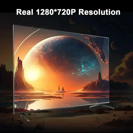 Smart Home Projector 1080P HDR10 4K Supported Portable Mini Projector WiFi Bluetooth Screen Mirroring Theater Beamer TV Stick
