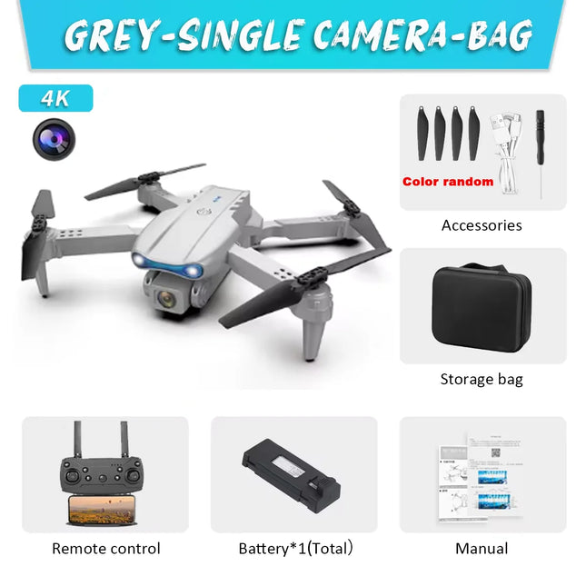 E99Pro HD Professional 4K Aerial Photography Drone Dual Camera WIFI FPV Quadcopter Obstacle Avoidance 40cm Blue Landing Pad Sold