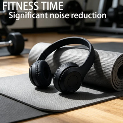 High Fidelity Bluetooth Wireless Headset, Clear Stereo Sound Over Ear Headphones with Built-in HD Mic, Stable Connection