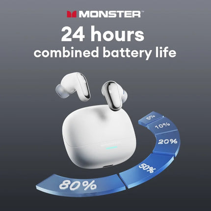 Monster MQT52 Wireless Headphones Bluetooth 5.4 HIFI Stereo Earphones Talking Noise Canceling Music  Gaming Headset with Mic