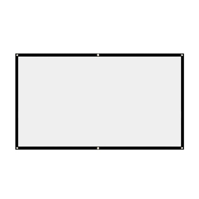 Simple Projector Curtain Home Set Theater Office 16:9 HD Display Projection Screen for Household Bedroom Accessories