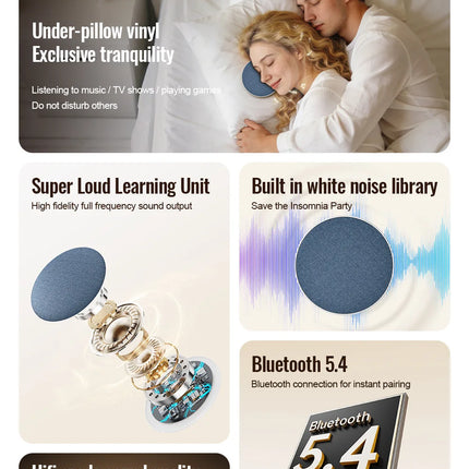 Pillow Side Sleep Aid Speaker Ultrasonic Speaker High Dynamic Sound Quality Pillow Bottom Sound Butterfly Bluetooth Speaker