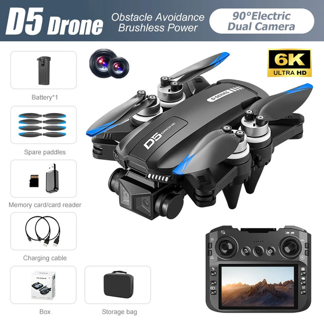 Lenovo D5 Drone 8K Aerial HD Dual Camera Photography Intelligent Obstacle Avoidance Brushless Power 5G WIFI GPS Return Drone