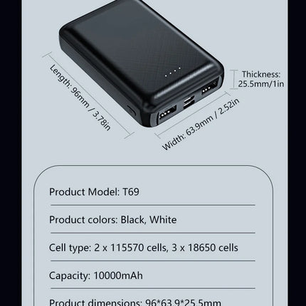 20000mAh Power Bank 5V 2A Charger fast charging For Heated Vest Jacket Heating Blanket Dedicated Portable Heating Equipment 2026