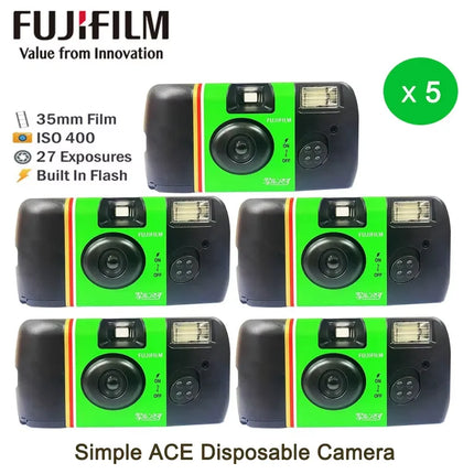 Quick Fun Disposable Film Camera Can Take  Fujifilm Film Camera 27 Photos With Flash QuickSnap 1/2/3/5Pcs For Birthday Gift﻿﻿