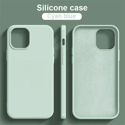 Original Phone Case For iPhone 17 16 15 11 12 13 14 Pro Max Luxury Liquid Silicone Cases For 7 8 Plus X XR Shockproof Soft Cover
