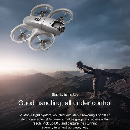 D16 Mini Drone 8K HD Dual Camera Profesional 180° Electric Adjustable GPS Positioning Obstacle Avoidance Bushless Uav 15000M