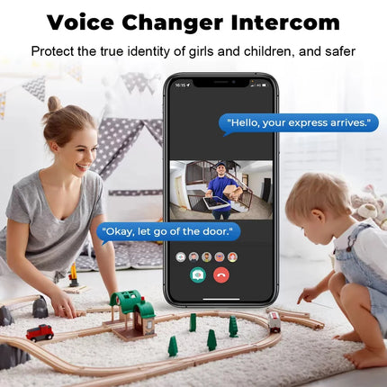 Doorbell Video Low-Power WiFi Link Rechargeable Type Doorbell Night Vision HD Smart Security 1 to 1 Home Intercom