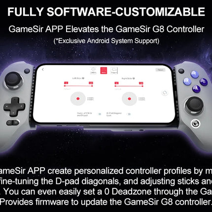 Gamesir G8 Galileo Gamepad para Móvil Cellular Mobile Game Phone Controller Android Console Like Experience Design for Big Hands