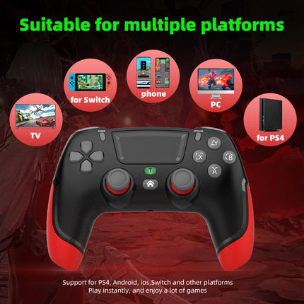 Wireless Gaming Gamepad with Six Axis Gyroscope For PS4 PS3 Controller Dual Vibration Joystick For Switch1 Android Mobile