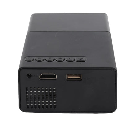 LED Movie Projector Low Noise Cooling Compact Projector Wide Compatibility Manual Focusing for Outdoor Activities for Phone PC