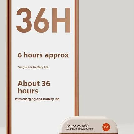 Q86wireless earphones semi in ear retro camera design power display  music earphones ultra long battery life sports earphones