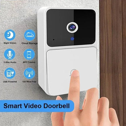 Wireless WiFi Video Doorbell for Home Security - HD Camera, Night Vision, Two-Way Intercom & Voice Change Feature