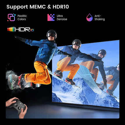 Touyinger Q13W 3800ANSI 4K Projector Android 15 3G+128G Sealed Optics 2.1CH Smart Home Theater WiFi Bluetooth Beamer
