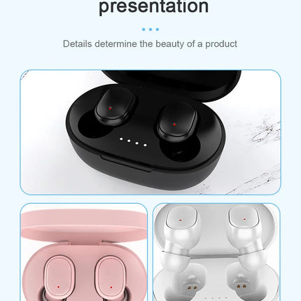 TWS Bluetooth Headphone Wireless Earphone Stereo Headset sportEarbuds microphone with charging box forsmartphone