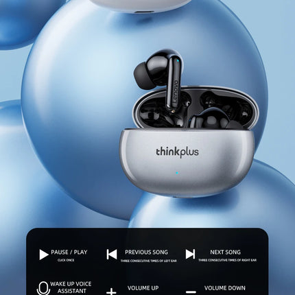 Lenovo Thinkplus XT88 in Ear Bluetooth Earphones with Dual Microphones, Stereo Noise Reduction, Bass HIFI Touch Earbuds