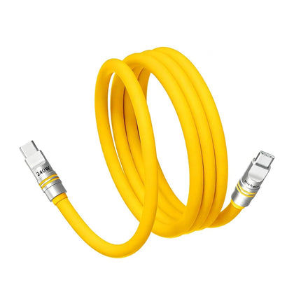 Hichain PD240W USB C Fast Charging Cable Soft Liquid Silicone Type to C Cable For iphone Laptop Tablets Earphones 1.2M/2M