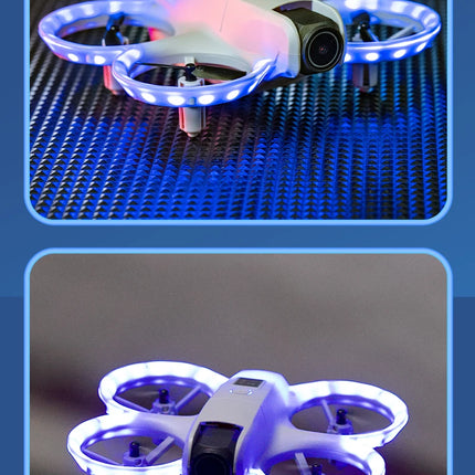 New H135 Mini Drone WIFI FPV Hover Professional 4K Camera Pocket Coloful Lights Dron Rc Plane Foldable Quadcopter RC Toys Gifts