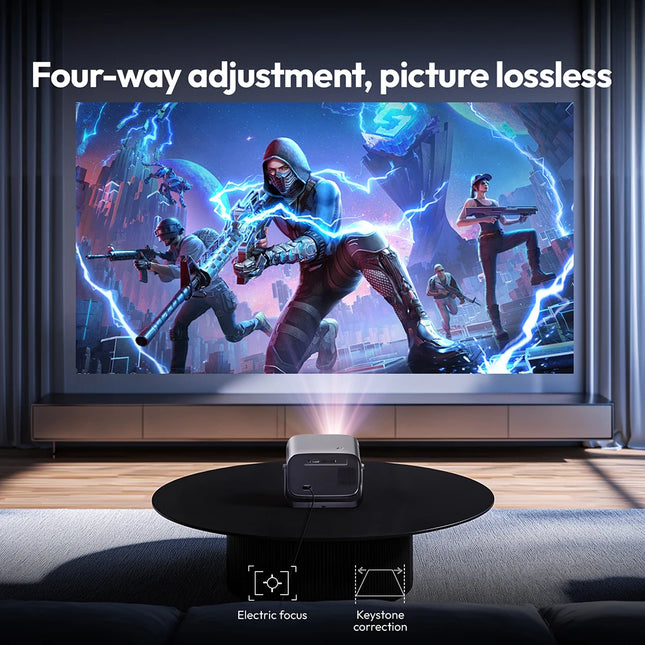 VEVSHAO A12 Projector Mini Portable  LED Video Android 13.0 WIFI 6 Mirror SmartPhone for 1080P 4K Video Home Cinema Projector