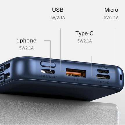 Lenovo Power Bank 50000mah Wireless Charging For Magsafe Magnetic Charging Built-in Wire Mobile Phone Battery For IPhone