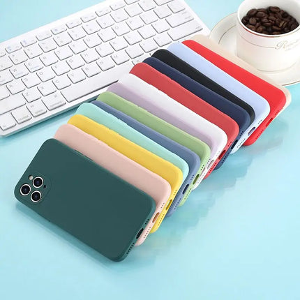 Camera Protection Phone Case For iPhone 11 12 13 14 Pro Max XS X XR 7 8 Plus SE 2020 Shockproof Bumper Back Cover Cases