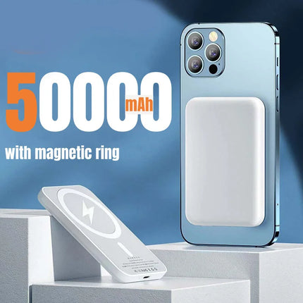 Lenovo Magnetic Power Bank 50000mAh Wireless Charger Super Fast Charging Magnetic External Battery For iPhone 17/16/15/14 New