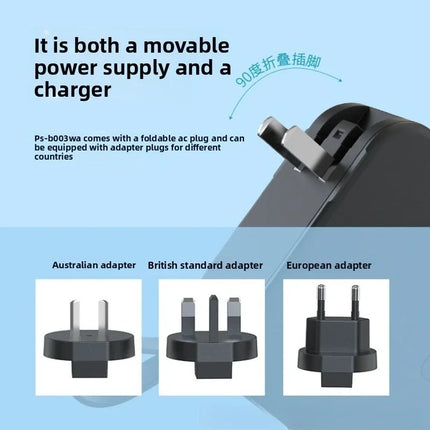 2026 New 10000Mah Multifunctional Magnetic Wireless Power Bank 22.5W Fast Charging AC Wall Plug-in 5-in-1 Mobile Power Supply