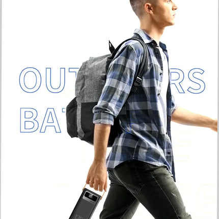 120W 150000mAh Fast Charging Power Bank Large Capacity Outdoor Mobile Power Supply External Spare Battery for Outdoor Camping