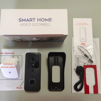 5G 2.4G WiFi Video Doorbell 1080P Tuya Smart Outdoor Wireless Intercom Waterproof Wireless Camera Ringing Bell
