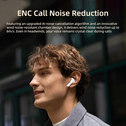  Lenovo LE257 TWS Wireless Bluetooth 6.0 Headphones HiFi Sound ENC Call Noise Reduction Earphone Gaming Sports Headset With Mic