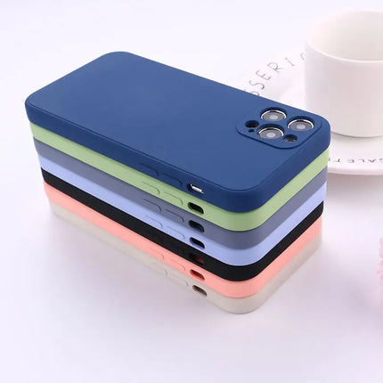 Camera Protection Phone Case For iPhone 11 12 13 14 Pro Max XS X XR 7 8 Plus SE 2020 Shockproof Bumper Back Cover Cases