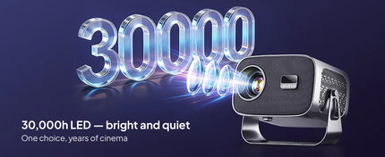 VEVSHAO A12 Projector Mini Portable  LED Video Android 13.0 WIFI 6 Mirror SmartPhone for 1080P 4K Video Home Cinema Projector