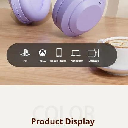 Over Ear HIFI Stereo M5 Headsets Wireless Bluetooth 5.3 Headphones Sports Gaming Earphones Support TF/AUX Noise Reduction