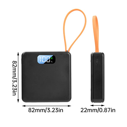 DIY Power Bank 18650 Removable Weld-Free Portable Battery Bank 22.5W Fast Charging 10000mAh Rechargeable Module With LCD Display
