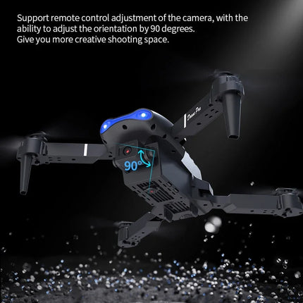 E99 Pro Drone with 8K HD Camera Remote Control Quadcopter Four Axis Aircraft Altitude Hold GPS Flying Toy for Aerial Photography