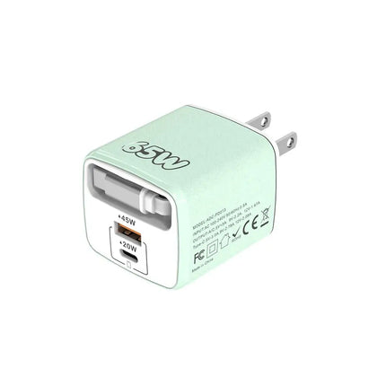 65W 3 In 1 Charger With Built-in Retractable Cable Fast Charging PD Charger With USB C Cable For IPhone
