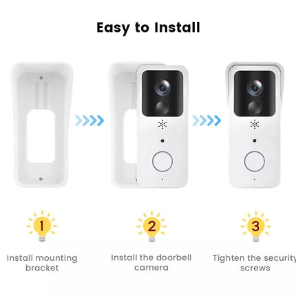 5G 2.4G WiFi Video Doorbell 1080P Tuya Smart Outdoor Wireless Intercom Waterproof Wireless Camera Ringing Bell
