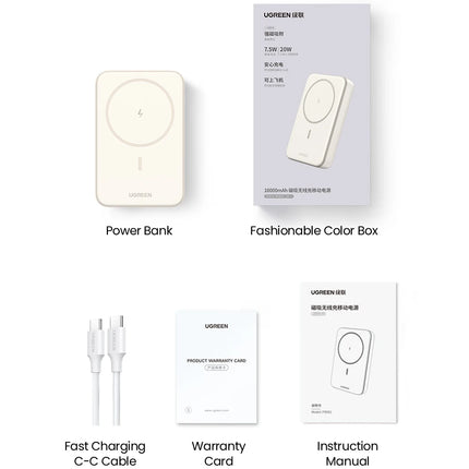 UGREEN PD20W Power Bank Magnetic 10000mAh Portable Wireless Fast Charging PowerBank for Magsafe for iPhone 17 15 Pro Max 16 Pro