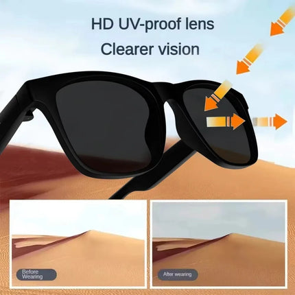 AI Smart Glasses Remote Control Touch Photo Camera Recording Translator Voice Assistant Music Wireless Bluetooth Sunglasses