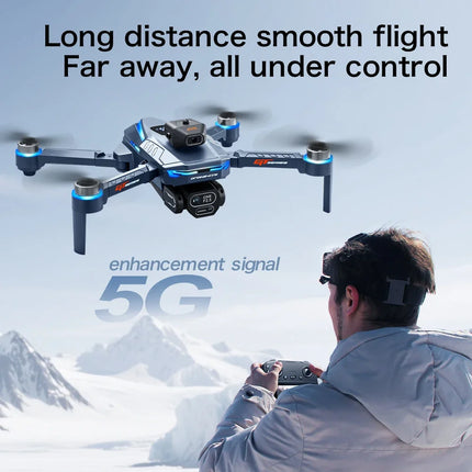 For Genuine GT8 Drone 4K Professional Dual Camera FPV GPS Brushless Motor Optical Flow Hovering Folding Quadcopter 4k 8K RC Dron