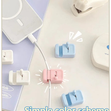 Cable Management Clip For Desk - Simple No-Drill Edge-Mounted Cord Organizer For Charging Cables And Data Wires.