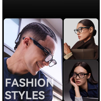 Rokid Glasses Smart AI Glasses Dual-eye Display 12MP Camera 89 Languages Live Translation Hi-Fi Open-ear Audio