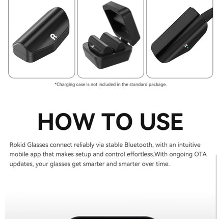 Rokid Glasses Smart AI Glasses Dual-eye Display 12MP Camera 89 Languages Live Translation Hi-Fi Open-ear Audio