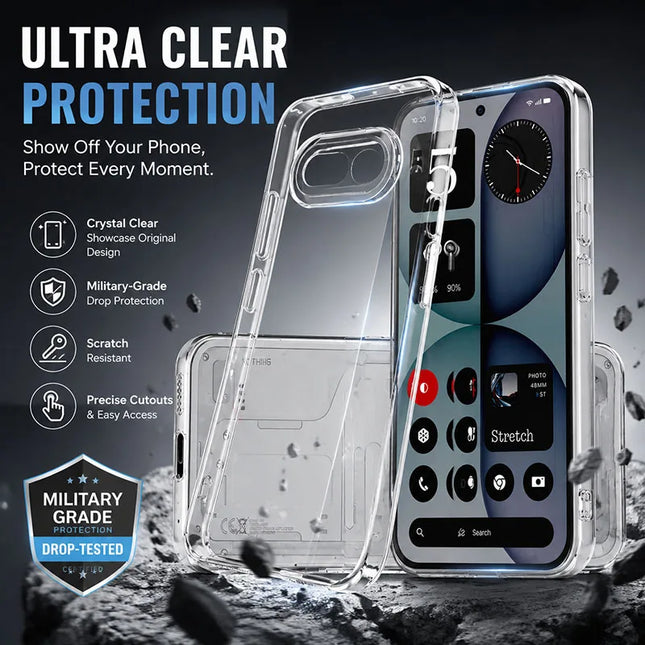 Flexible Durable Phone Cases for Nothing Phone 4A Pro 4APro Camera Protection Clear TPU Cover Soft Transparent Shockproof Shield