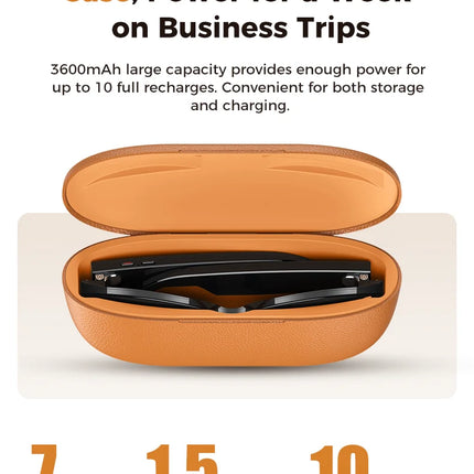 2026New 8MP 4K HD Camera AI Glasses Men 3600mAh Power Bank 32G Memory 160+ Translation Glasses Waterproof Smart Sunglasses Women
