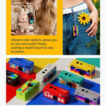 Portable Thumb Digital Camera 1080P HD Mini Camera Charmera Recording Video Cameras Wearable Keychain Recorder Gift Blind Boxes